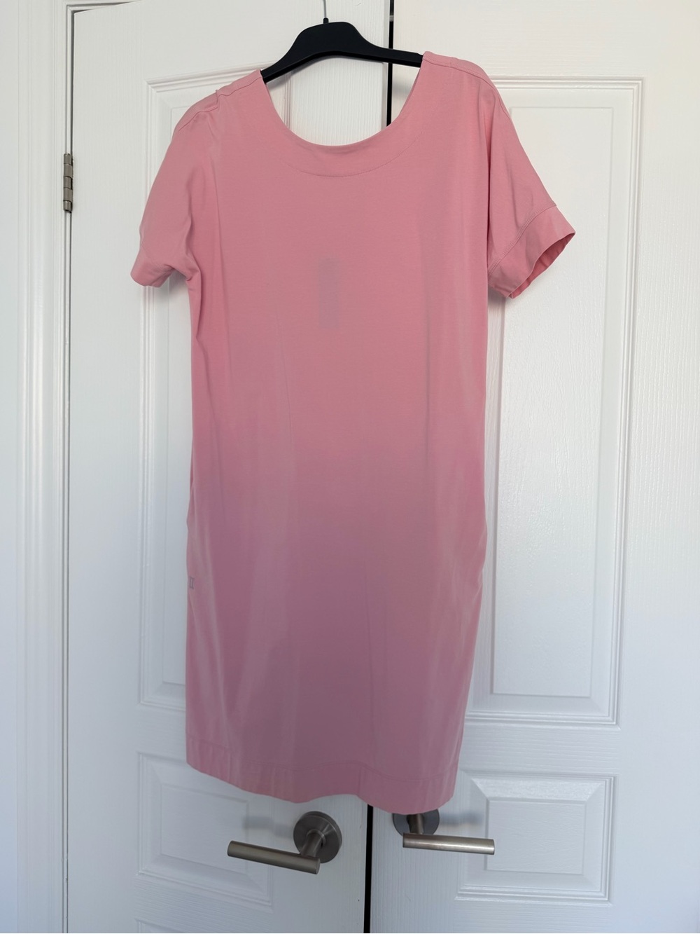 Kit and Ace Front to Back Women's Pink Short Sleeve T-Shirt Dress